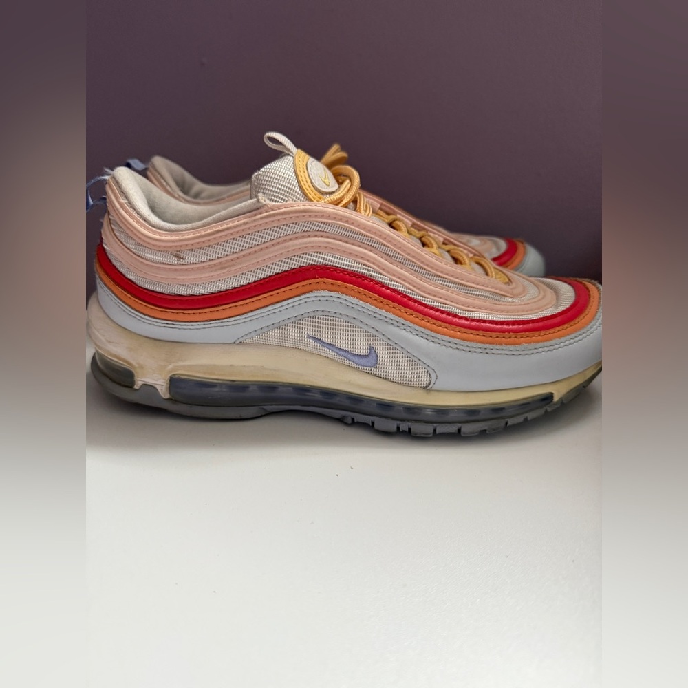 Nike Air Max 97 Grey Light Thistle Shoes Women Size 10 Retro Sneakers CW5588-001